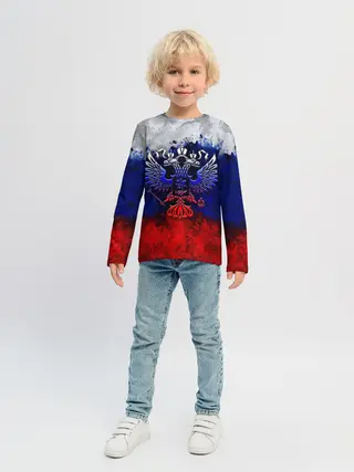 Детский лонгслив / Россия | Russia | Герб