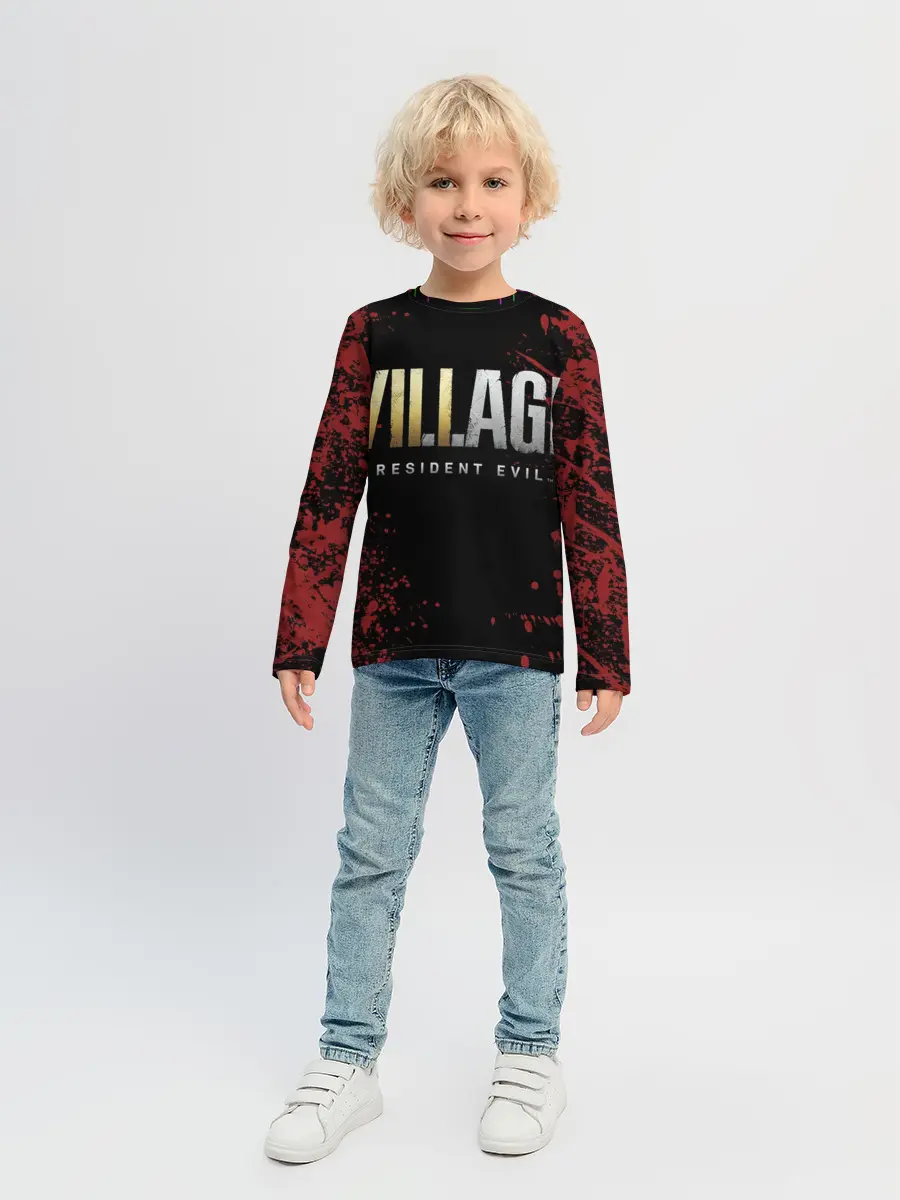 Детский лонгслив / Resident Evil Village логотип