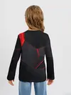 Детский лонгслив / Красные плиты 3D