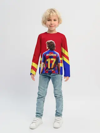 Детский лонгслив / АНТУАН ГРИЗМАНН / БАРСЕЛОНА
