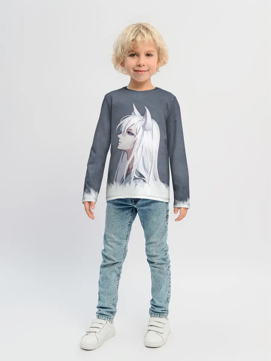 Детский лонгслив / Демон-лис Томоэ