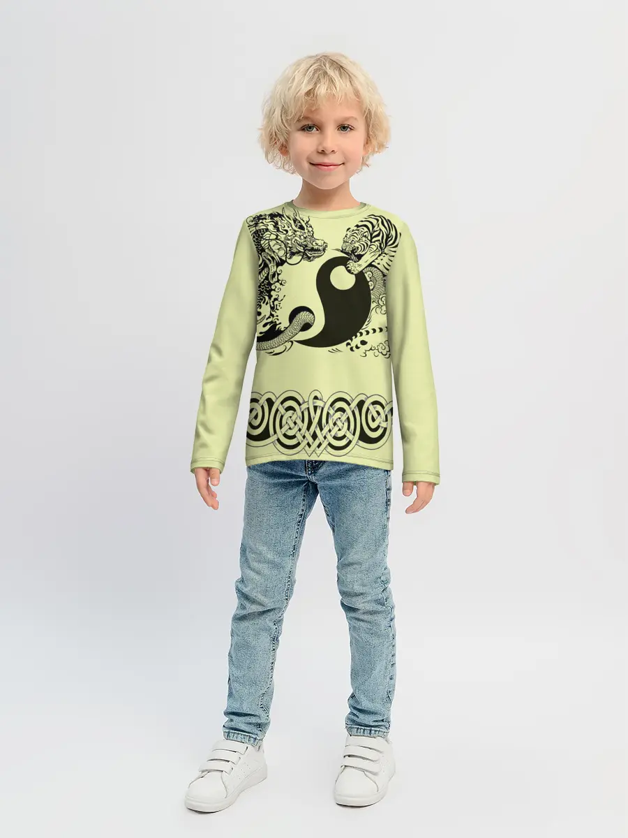 Детский лонгслив / кельтский узор