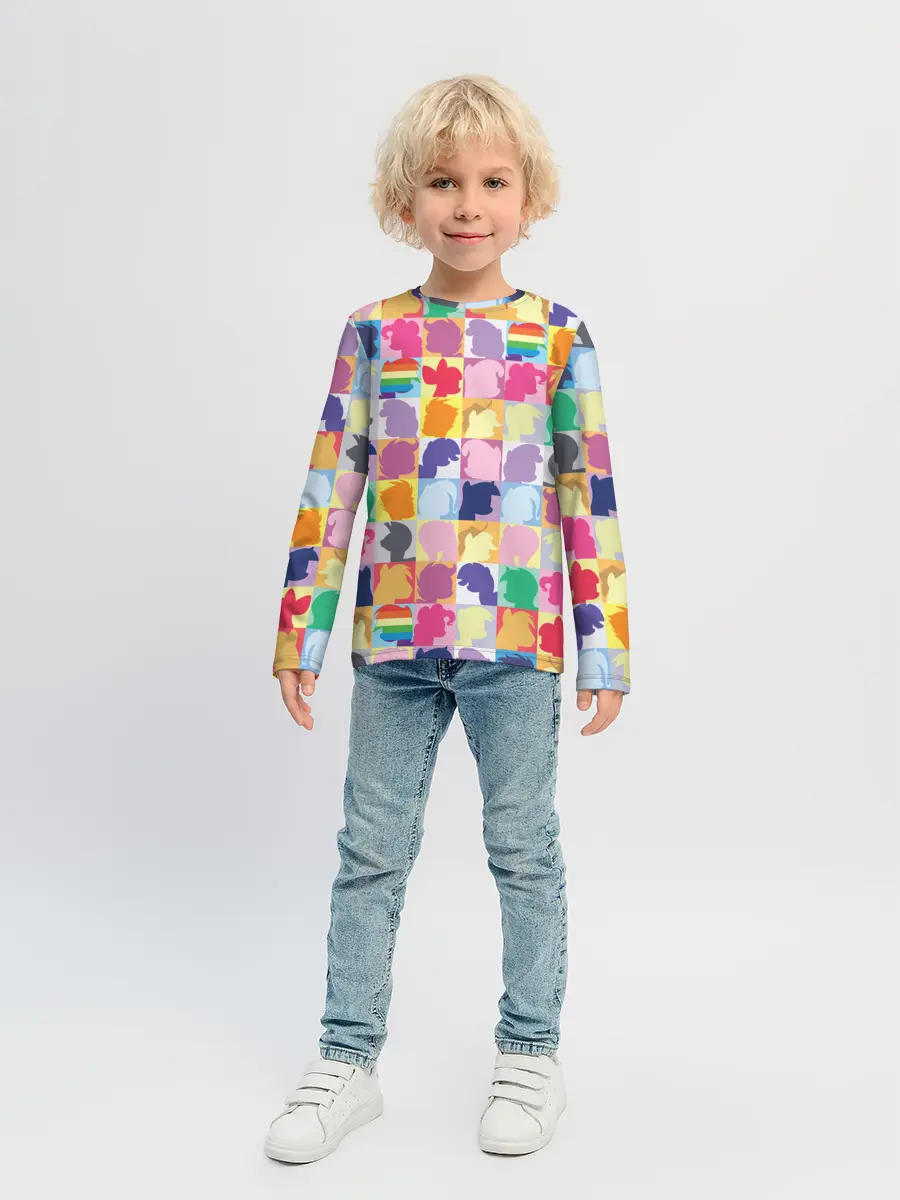 Детский лонгслив / Команда пони