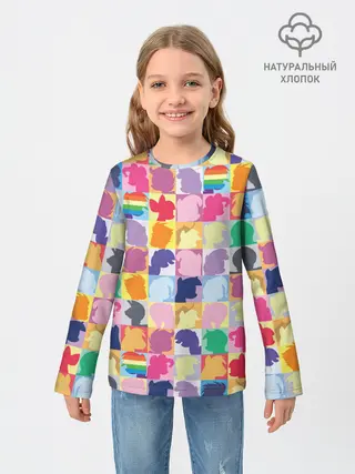 Детский лонгслив / Команда пони