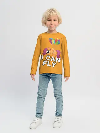 Детский лонгслив / Я могу летать