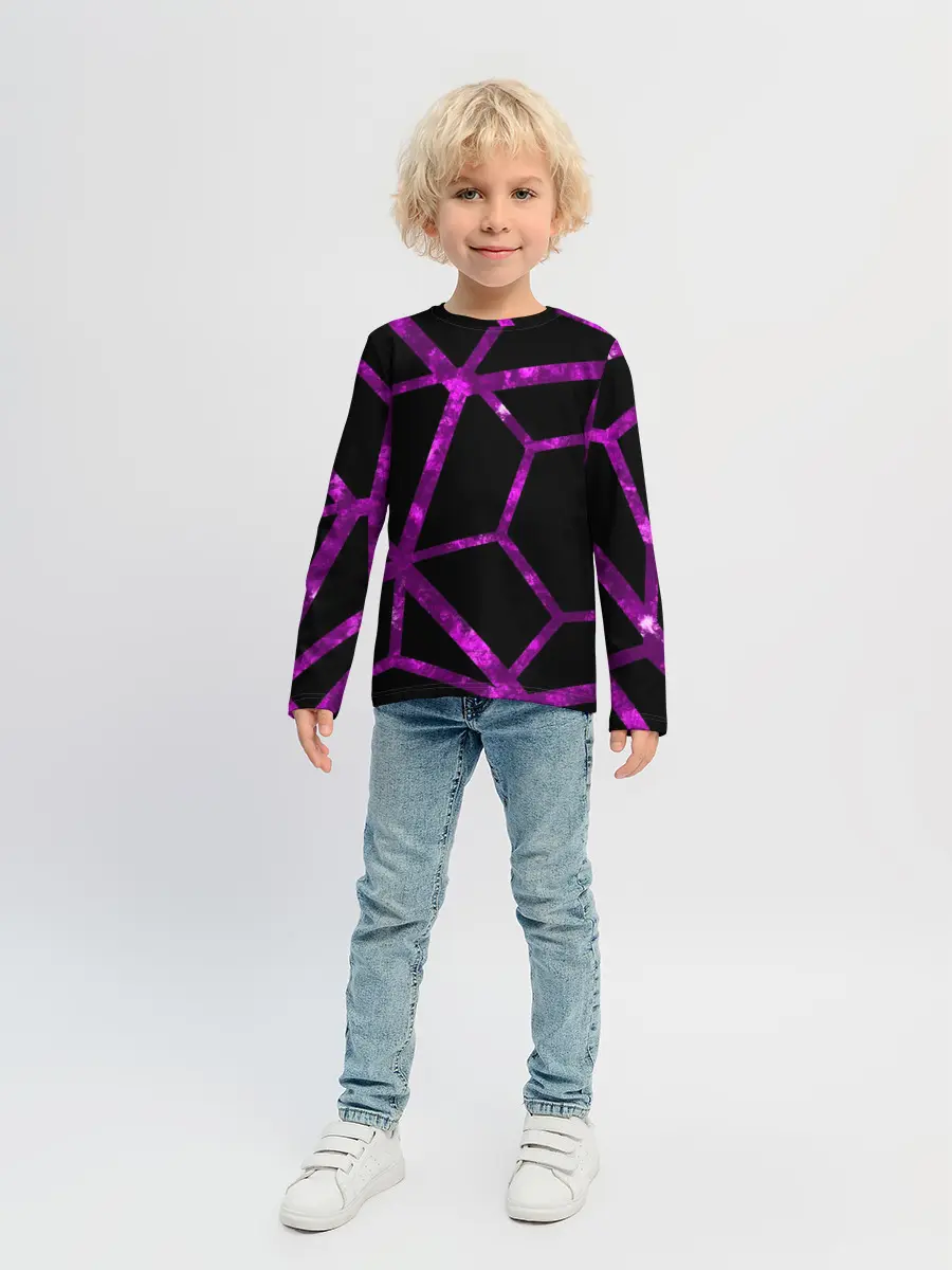 Детский лонгслив / Hexagon