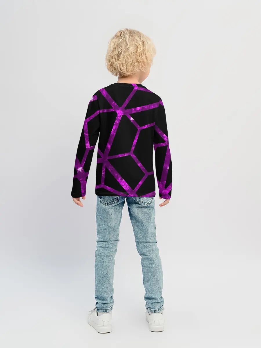 Детский лонгслив / Hexagon