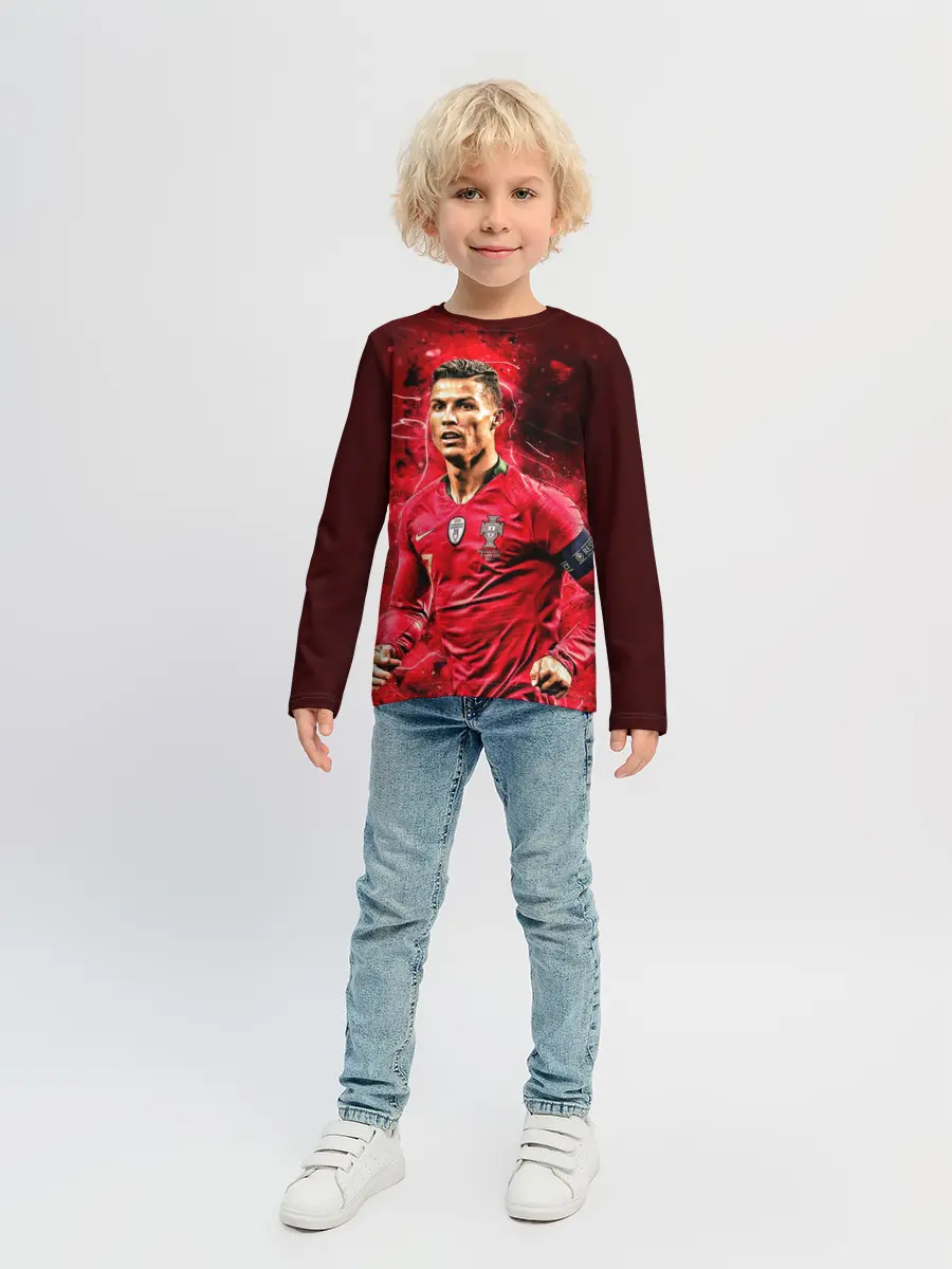 Детский лонгслив / Криштиану Роналду