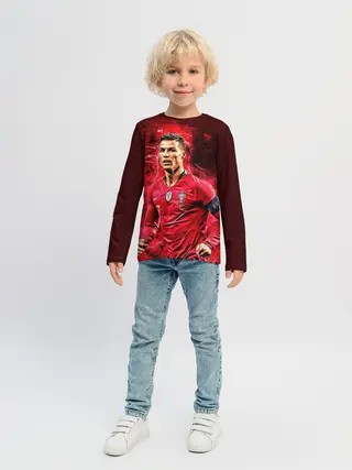 Детский лонгслив / Криштиану Роналду