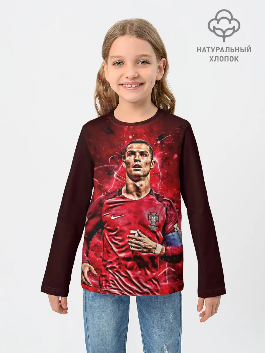 Детский лонгслив / Cristiano Ronaldo