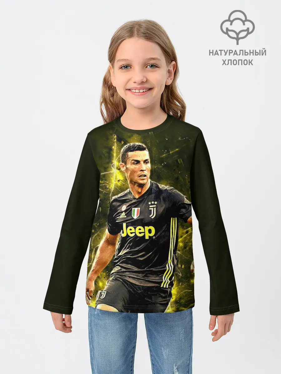Детский лонгслив / Cristiano Ronaldo
