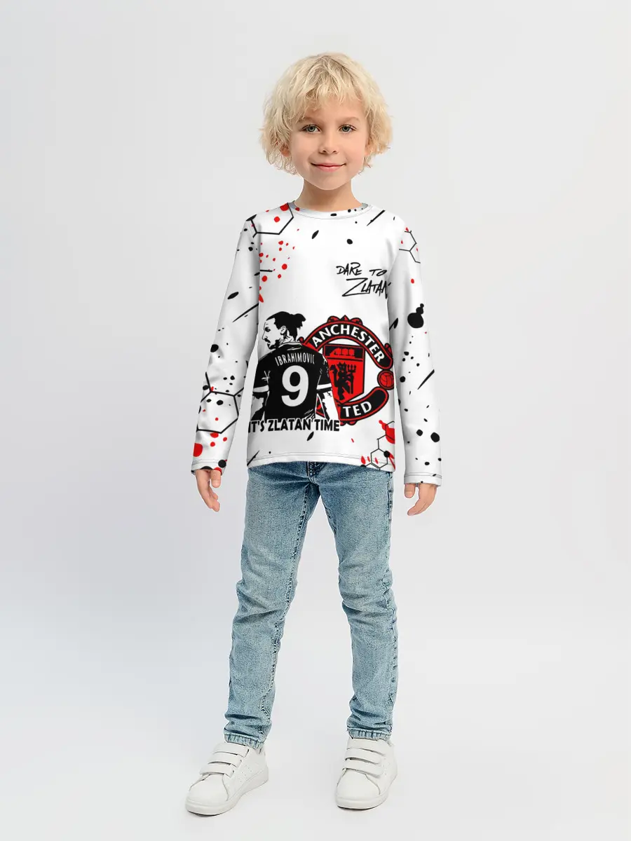 Детский лонгслив / ЗЛАТАН ИБРАГИМОВИЧ / МАНЧЕСТЕР