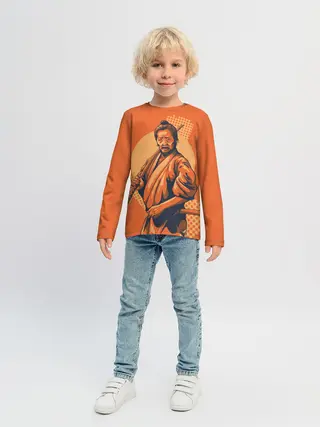 Детский лонгслив / Самурай