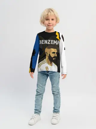 Детский лонгслив / КАРИМ БЕНЗЕМА / РЕАЛ МАДРИД