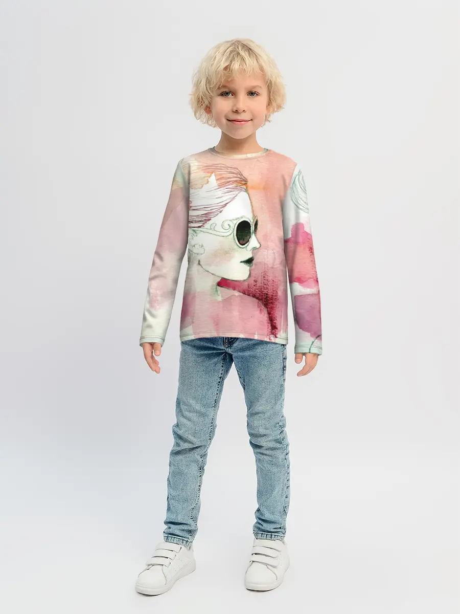 Детский лонгслив / Девушка