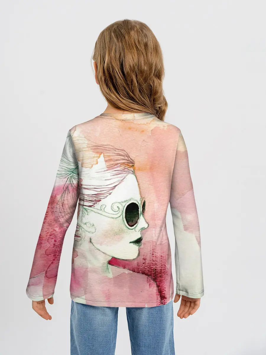 Детский лонгслив / Девушка