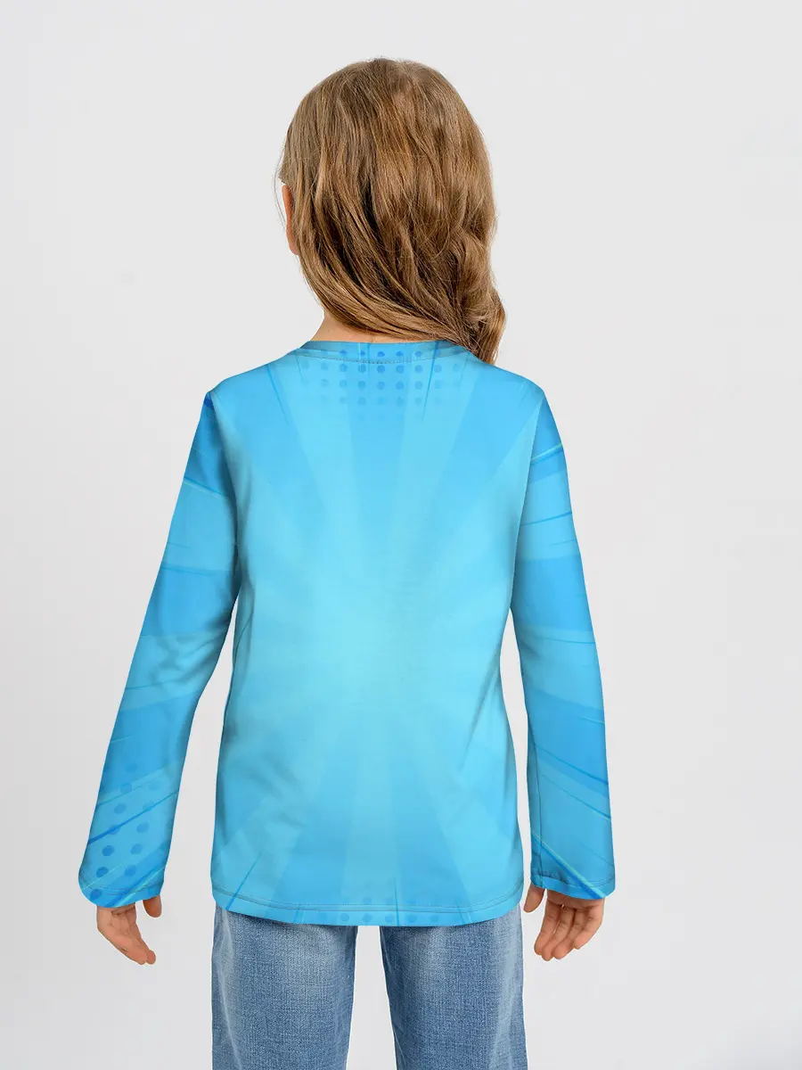 Детский лонгслив / Магна Свинг | Чёрный Клевер