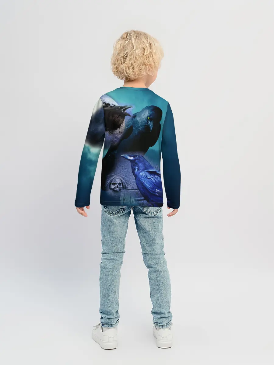 Детский лонгслив / Мистические вороны | Crows