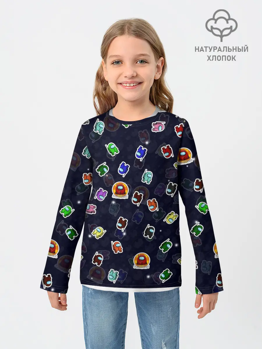 Детский лонгслив / Among Us