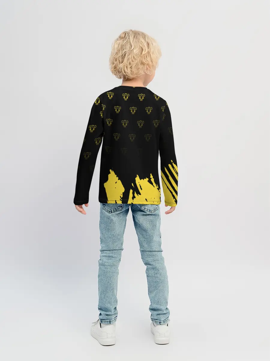 Детский лонгслив / Аста в маске демона | Чёрный Клевер