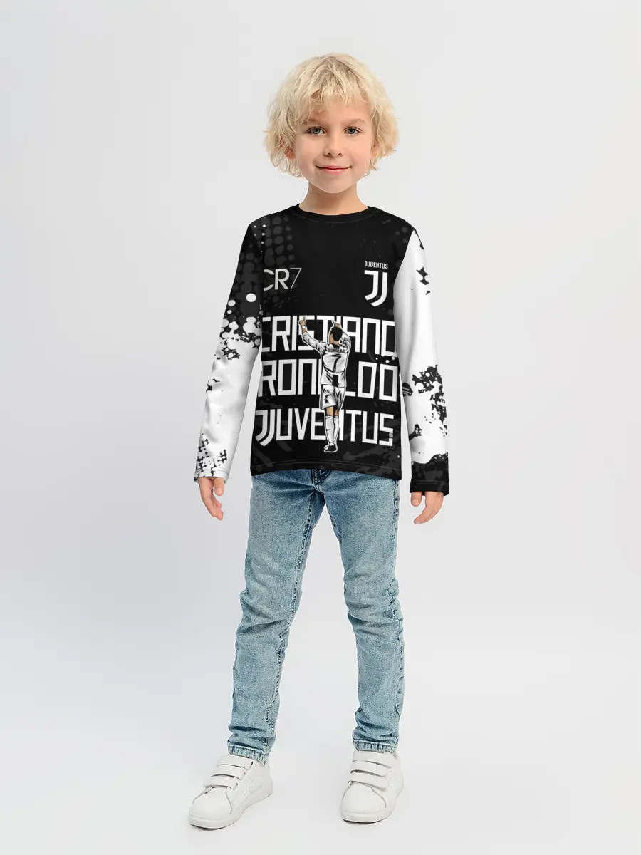 Детский лонгслив / КРИШТИАНУ РОНАЛДУ / ЮВЕНТУС