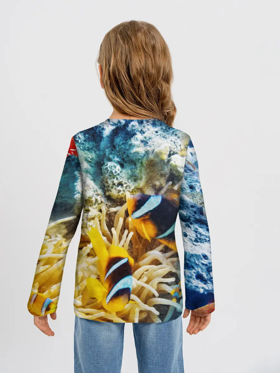 Детский лонгслив / Морской мир