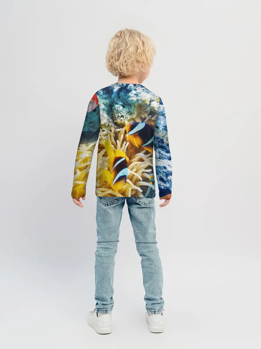 Детский лонгслив / Морской мир