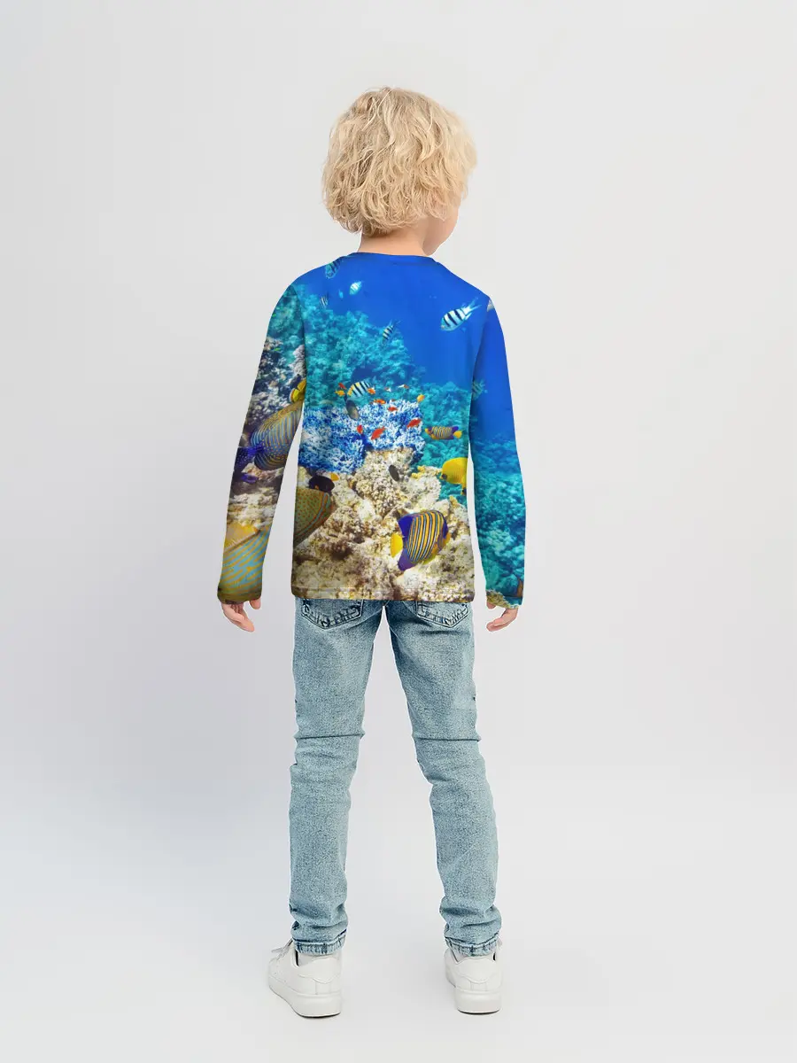 Детский лонгслив / Морской мир