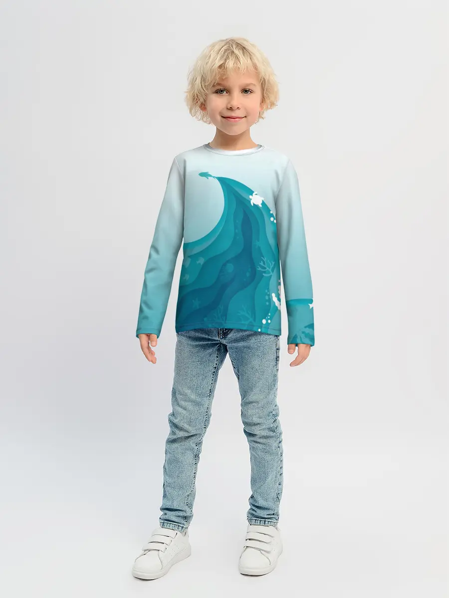 Детский лонгслив / Морские жители