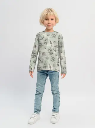 Детский лонгслив / Морская карта
