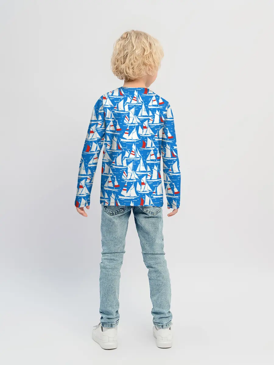 Детский лонгслив / Яхты