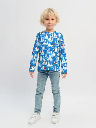Детский лонгслив / Яхты