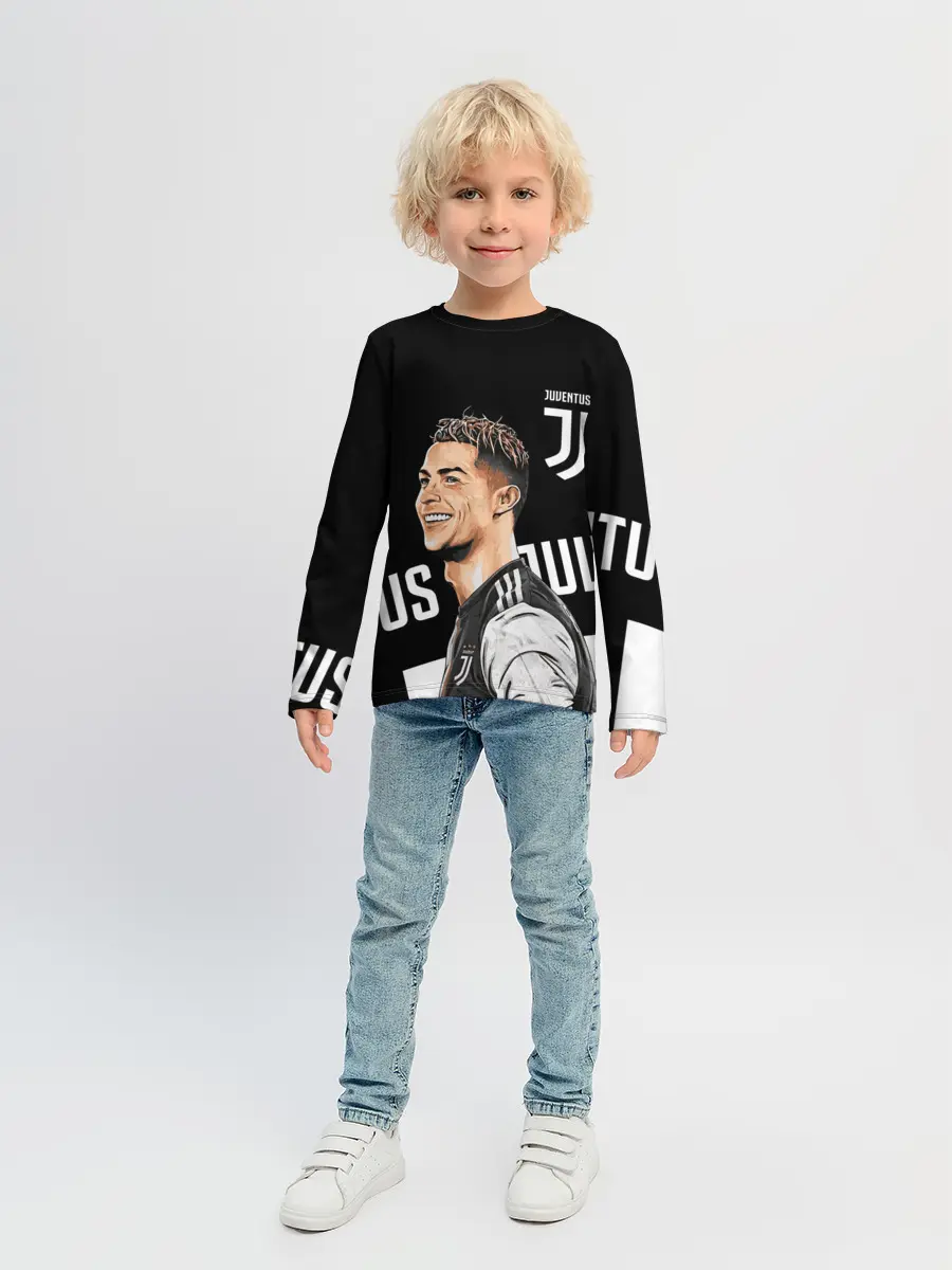 Детский лонгслив / КРИШТИАНУ РОНАЛДУ / JUVENTUS
