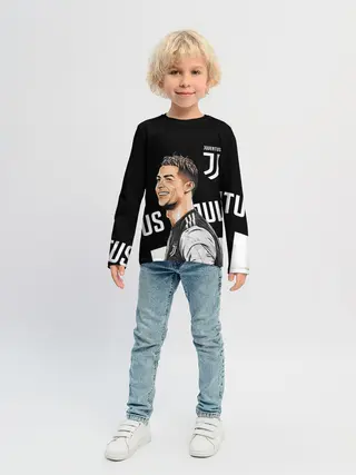 Детский лонгслив / КРИШТИАНУ РОНАЛДУ / JUVENTUS