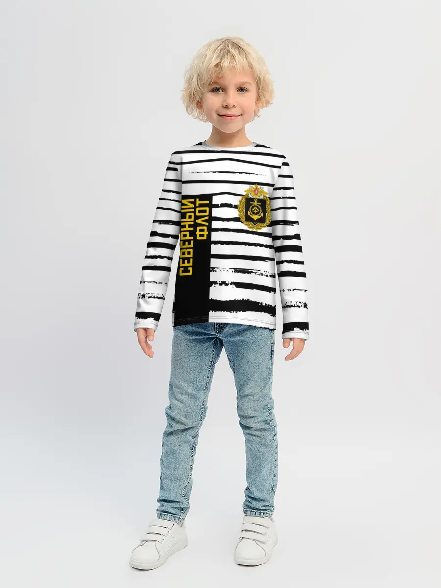 Детский лонгслив / СЕВЕРНЫЙ ФЛОТ ТЕЛЬНЯШКА ВМФ