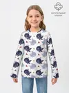 Детский лонгслив / Киты и яхты