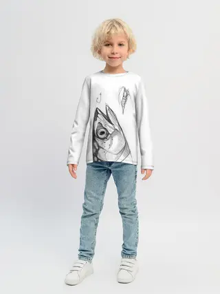 Детский лонгслив / рыбка