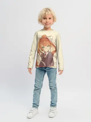 Детский лонгслив / Нарисованная Моника