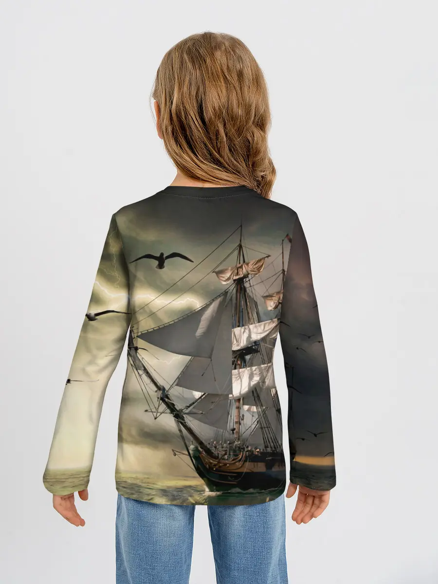 Детский лонгслив / Парусник