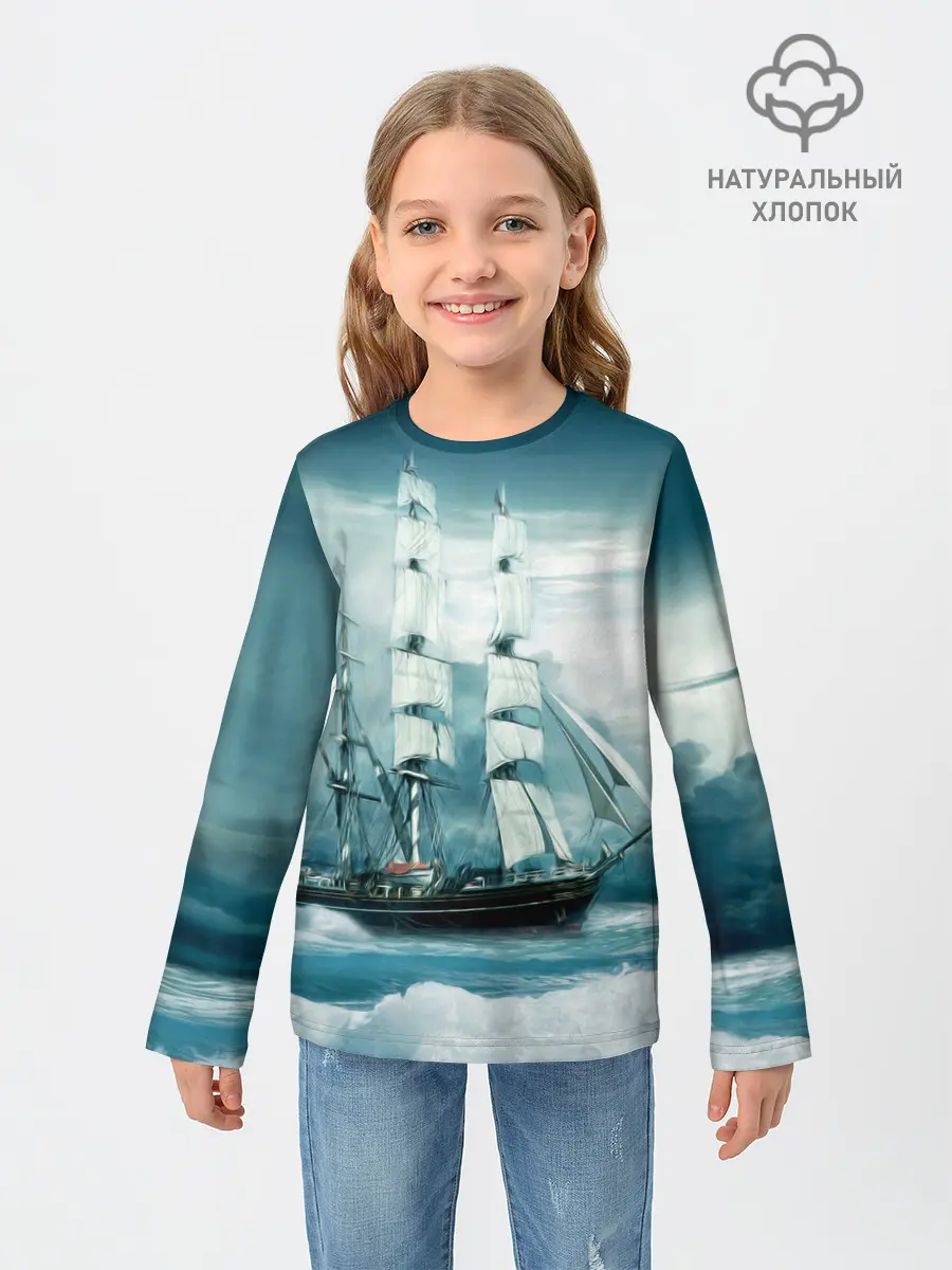 Детский лонгслив / Парусник