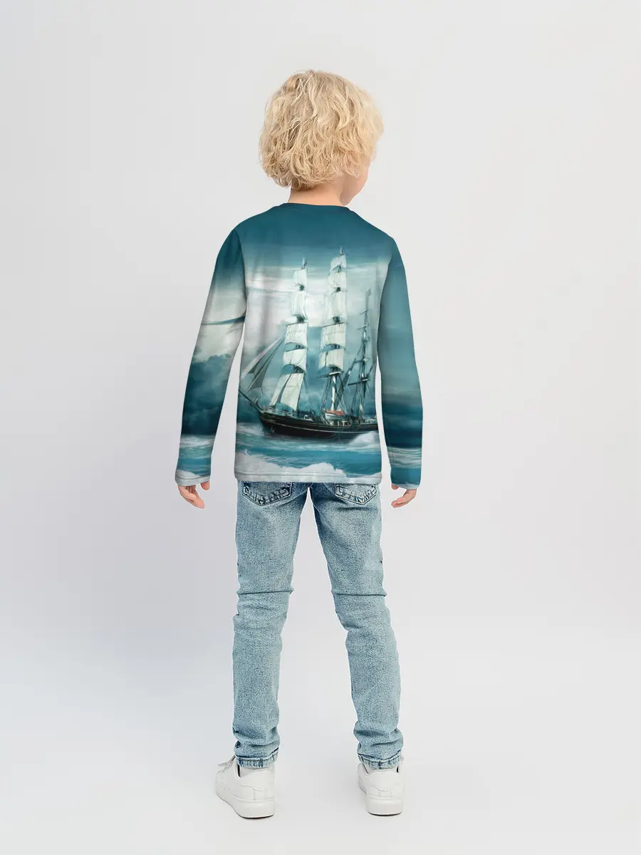 Детский лонгслив / Парусник