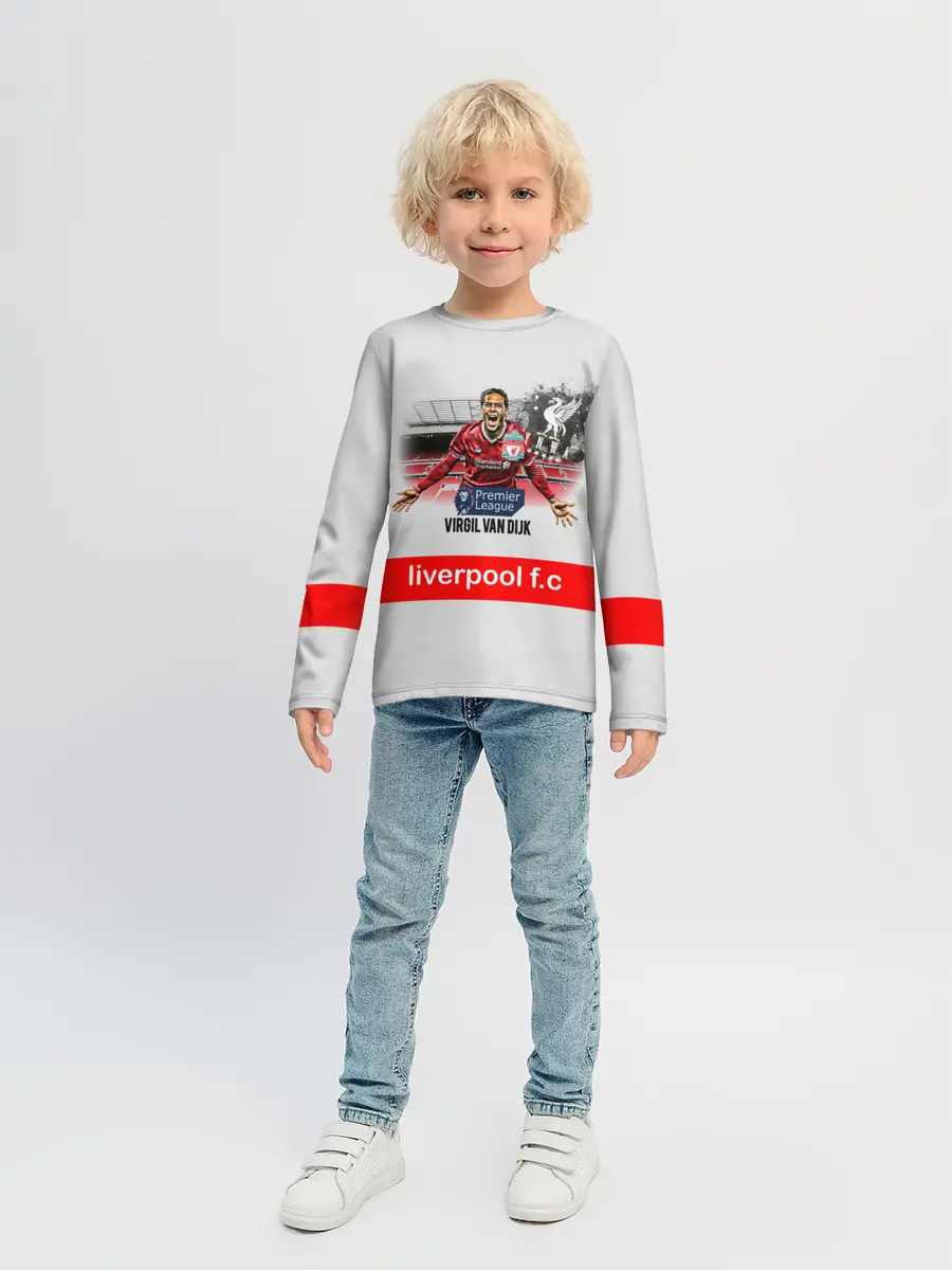 Детский лонгслив / Вирджил ван Дейк YNWA