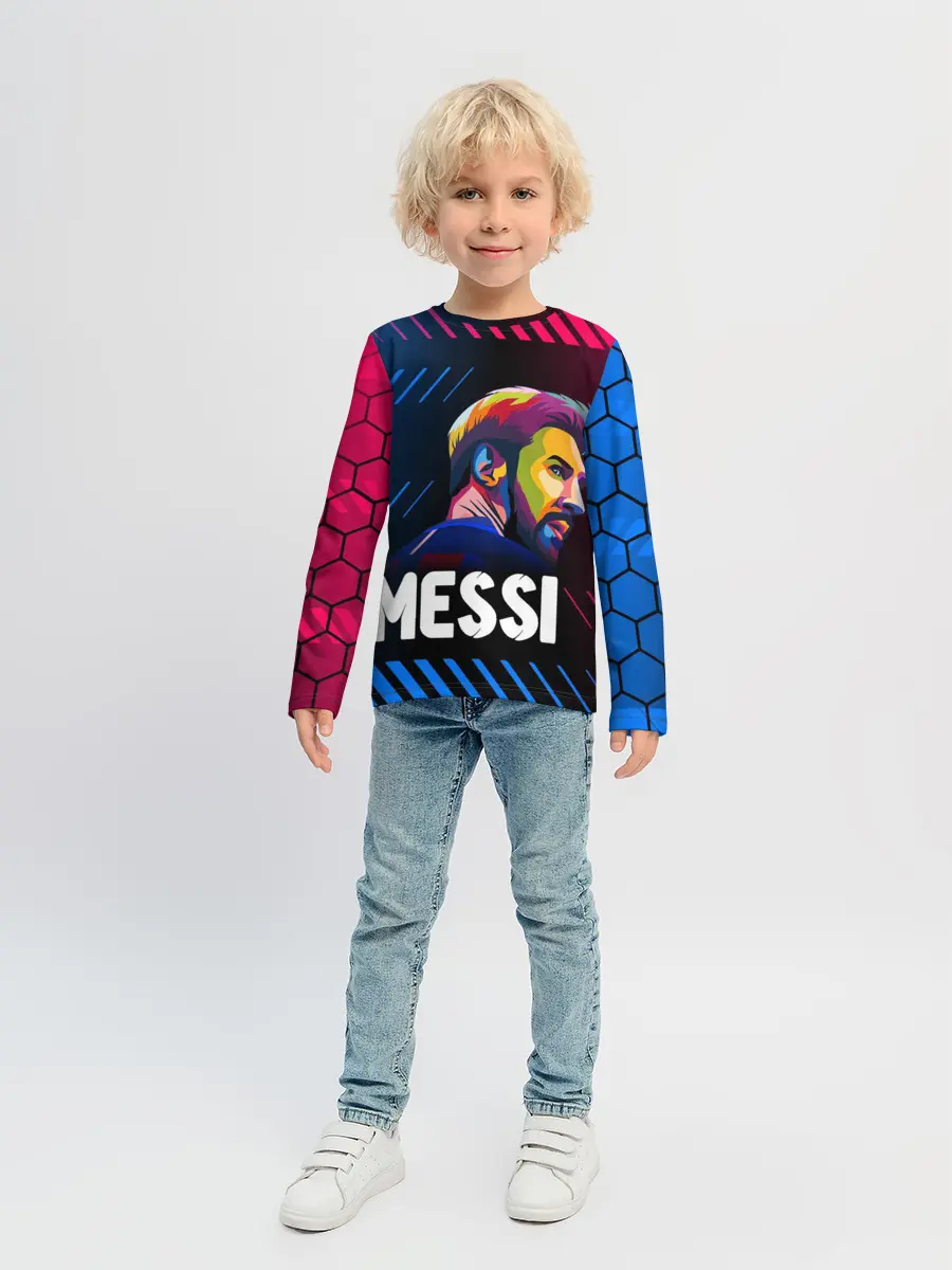 Детский лонгслив / ЛИОНЕЛЬ МЕССИ / BARCELONA