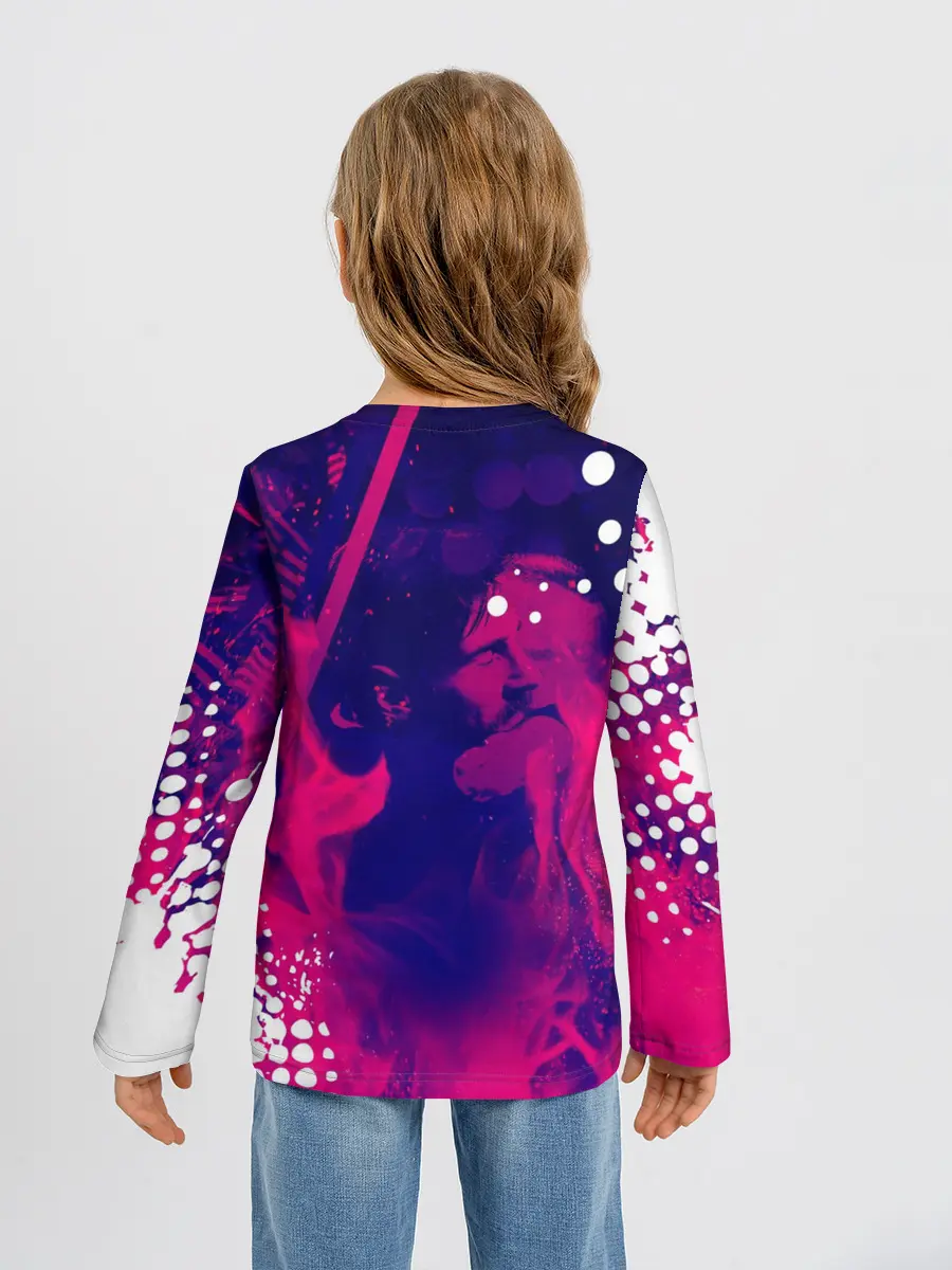 Детский лонгслив / ЛИОНЕЛЬ МЕССИ / FIRE / ОГОНЬ