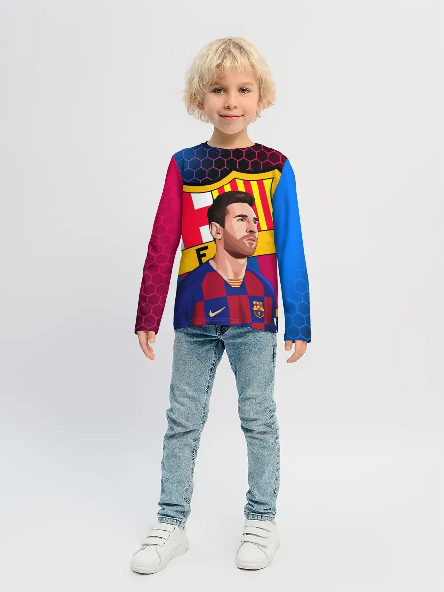 Детский лонгслив / ЛИОНЕЛЬ МЕССИ / BARCELONA