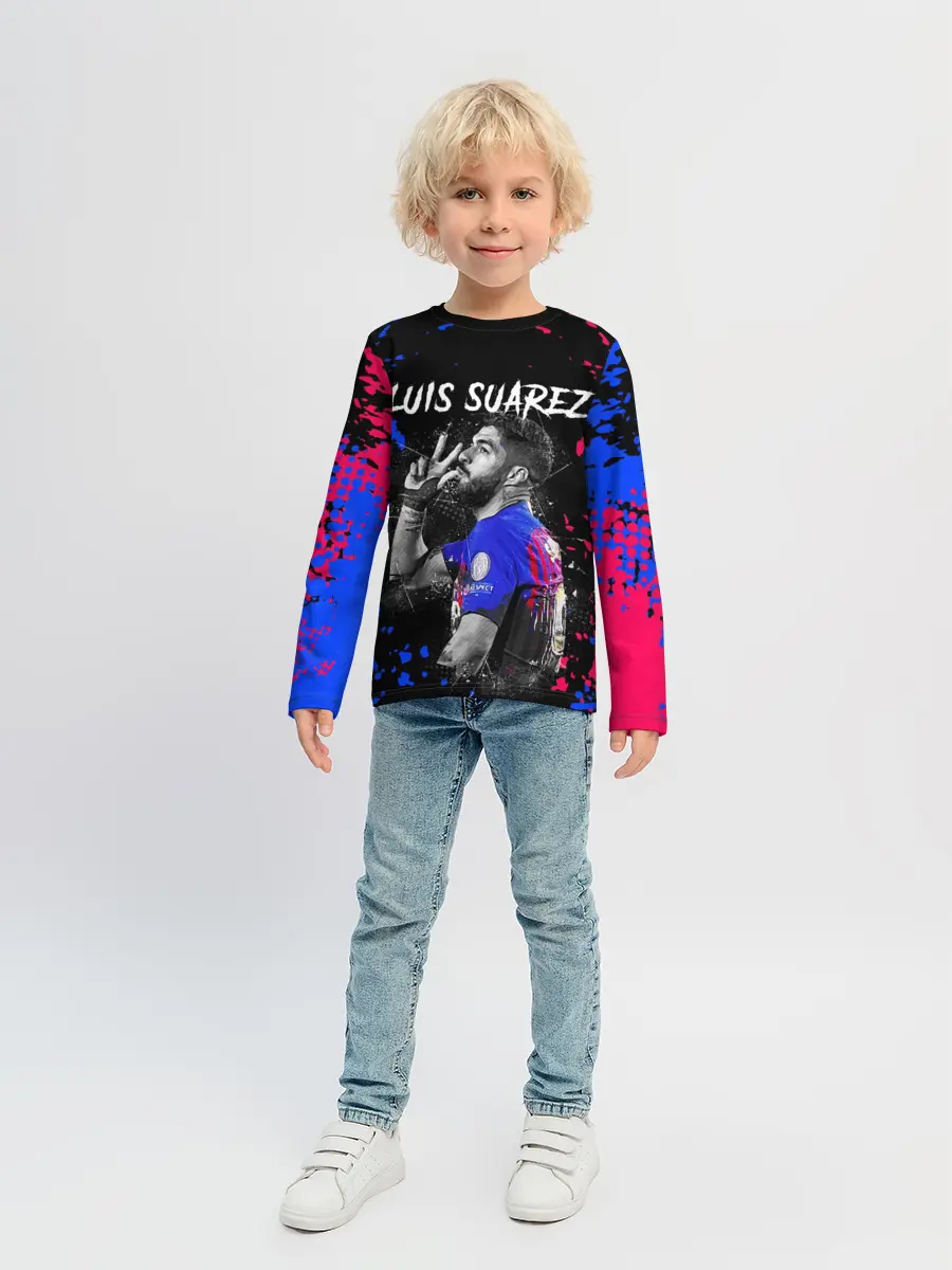 Детский лонгслив / ЛУИС СУАРЕС / БАРСЕЛОНА