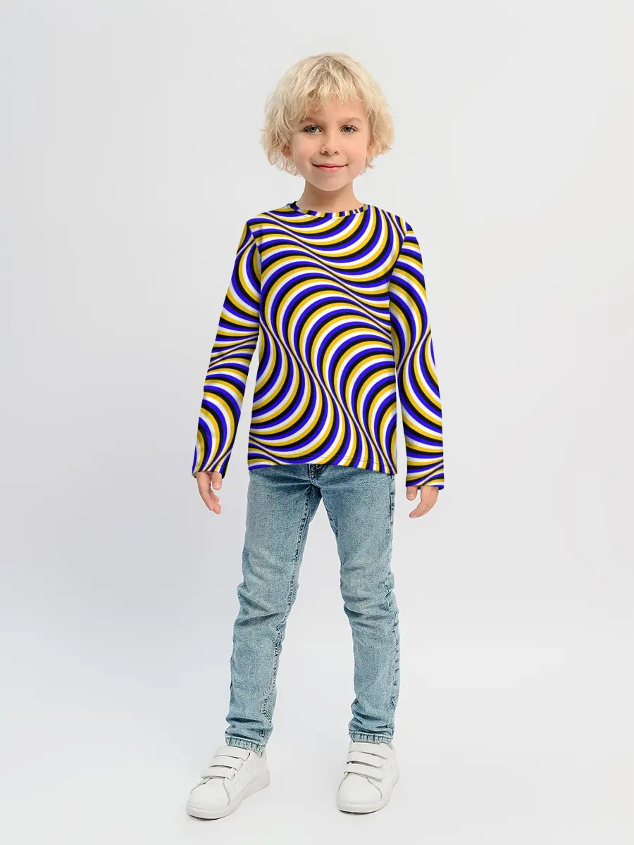 Детский лонгслив / Иллюзия обман зрения