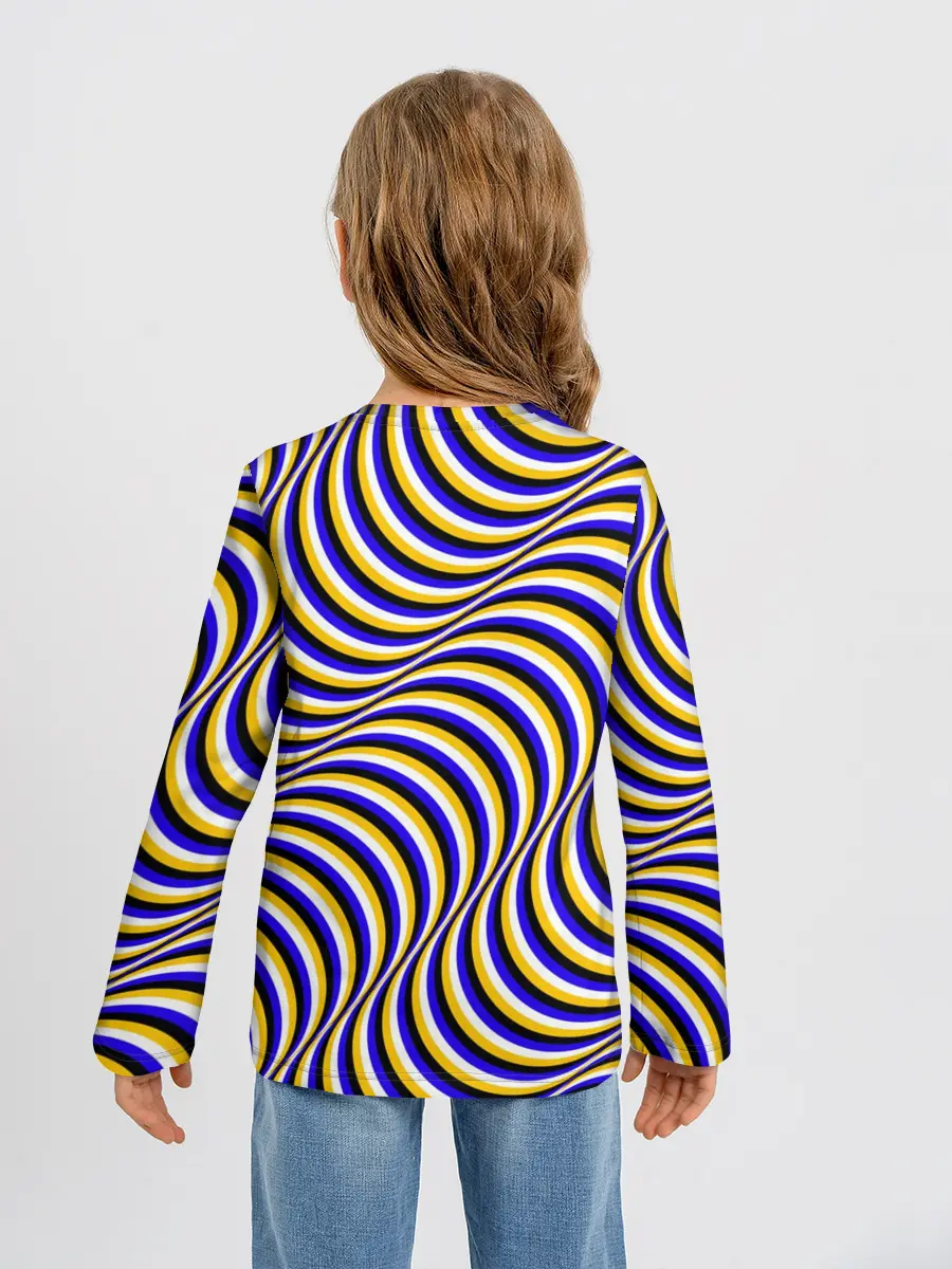 Детский лонгслив / Иллюзия обман зрения