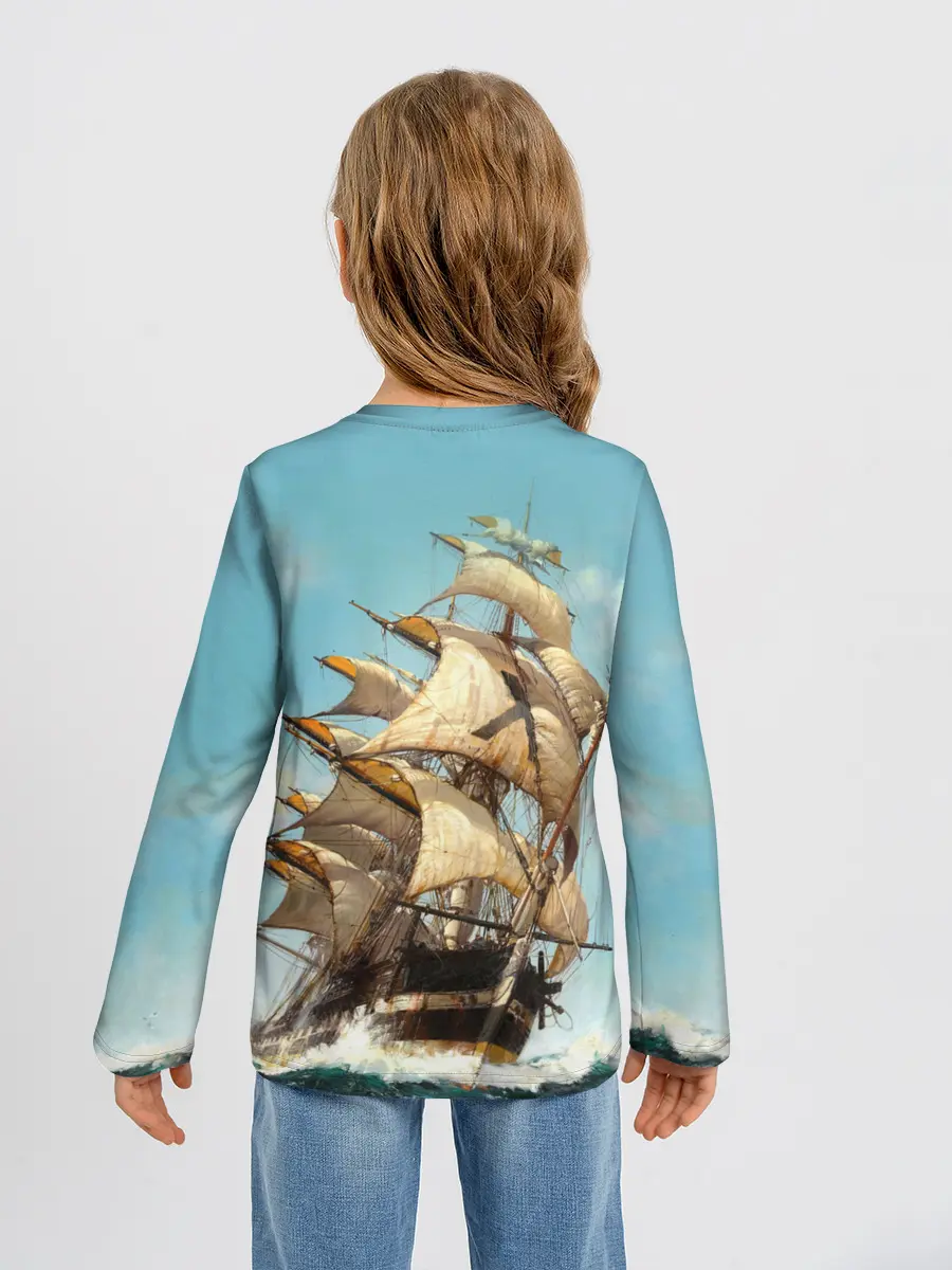 Детский лонгслив / Парусник