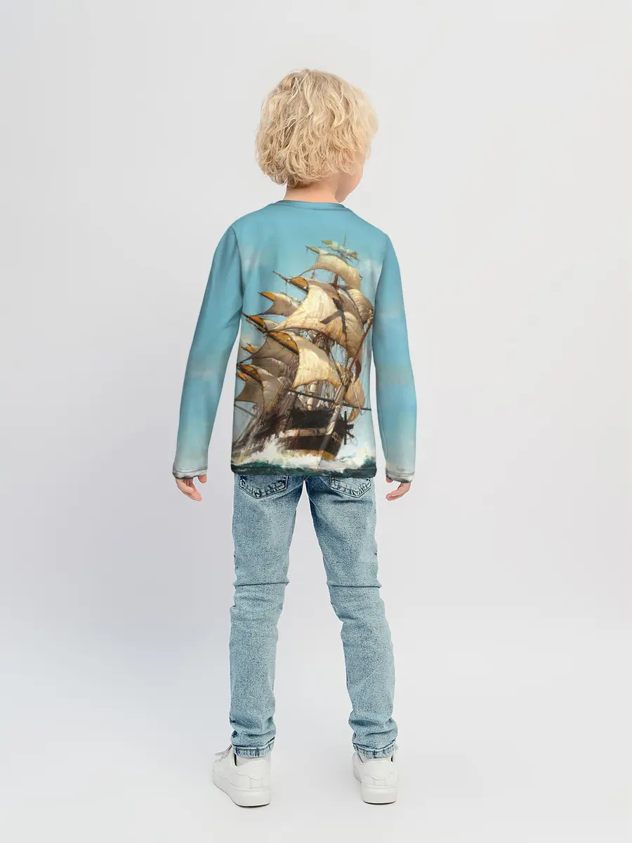 Детский лонгслив / Парусник